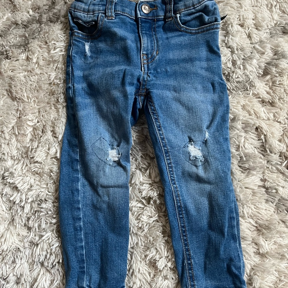 Okie Dokie Blue Distressed Jeans